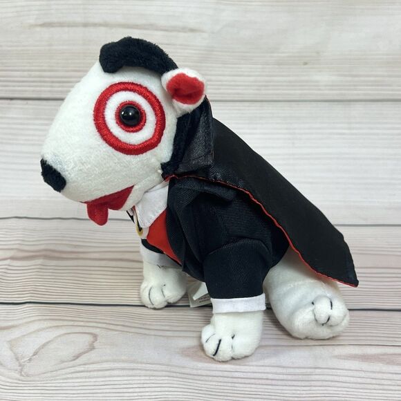 Target BULLSEYE Plush Dracula Vampire Costume Dog Limited 1st Edition 6” Stuffed - Picture 13 of 13